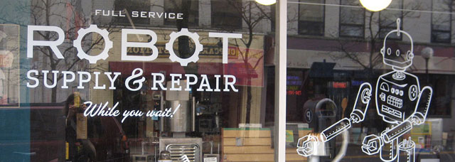 Our Liberty Street Robot Supply & Repair Store offers a full range of products and services.
Our Liberty Street Robot Supply & Repair Store offers a full range of products and services.